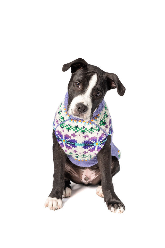 Lavender Flowers Dog Sweater