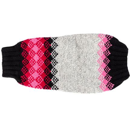 Pink Diamonds Wool Dog Sweater