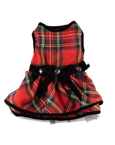 Red Tartan Plaid Dress