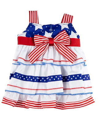 Stars & Stripes Ruffle Dress