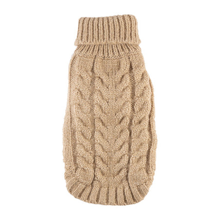 Angora Cable Knit Sweaters - Sand