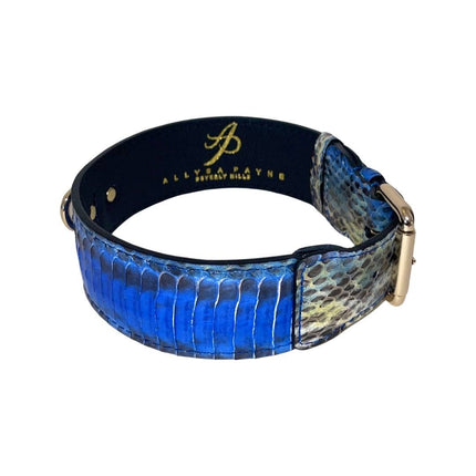 Stunning Multi-Blue Tone Snake Classic Collar