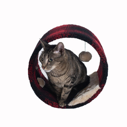 Armarkat B1201 Cat Hideaway Tunnel Scotch Plaid