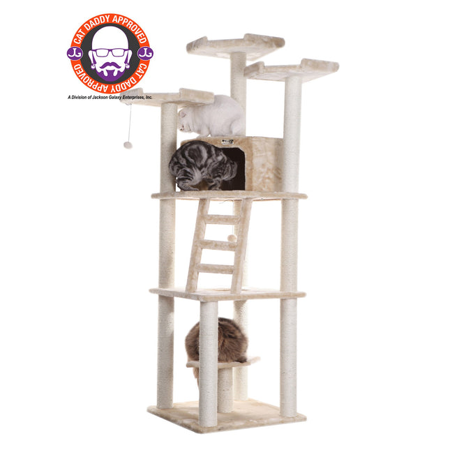 Armarkat Multi-function Cat Tower W Spacious Condo Perches A8001 Beige