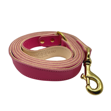 Plain Leather Dog Leashes