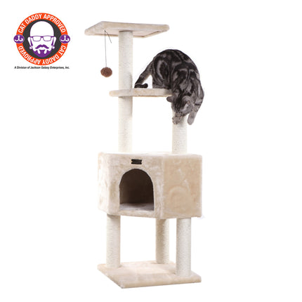 Armarkat 3 Levels Cat Tower for Kittens Play 48 Height Beige A4801