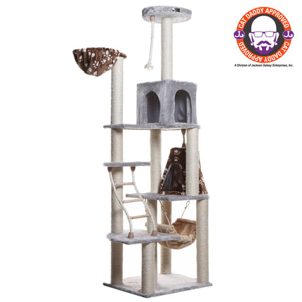 Armarkat Cat Climber Play House A7802 Cat furniture With PlayhouseLounge Basket