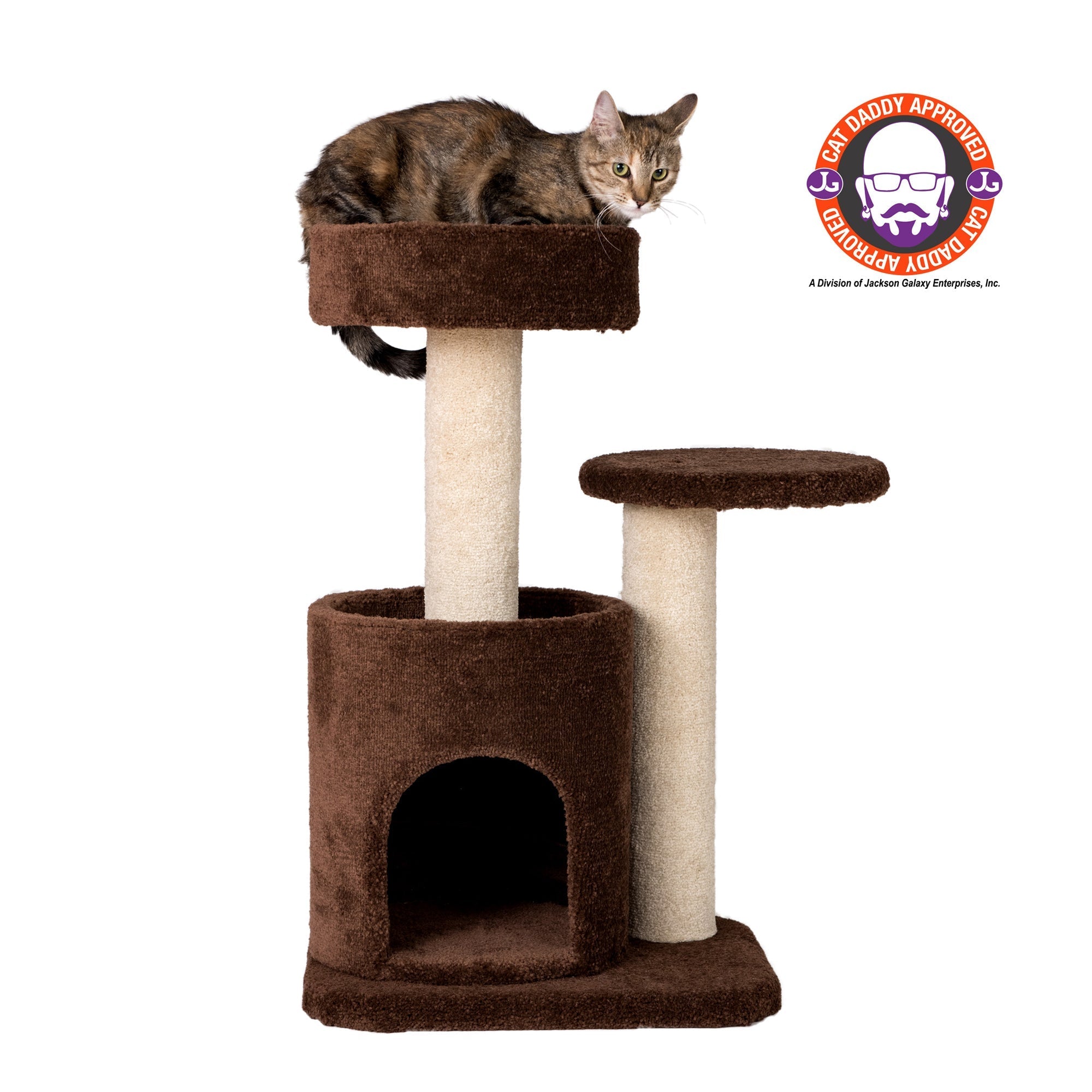 Armarkat F3005 Carpeted Cat Tree Condo, Kitten Activity Tree, Brown