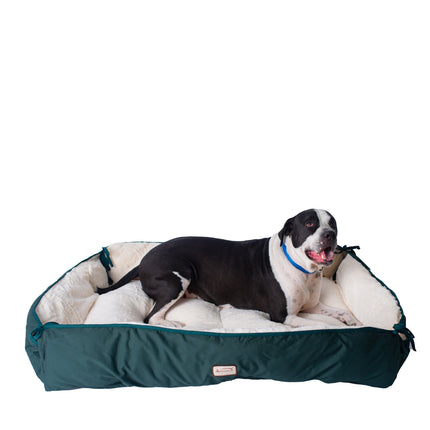 Armarkat Pet Bed & Mat Luxury soft Dog Cushion Laurel Green/Ivory Large