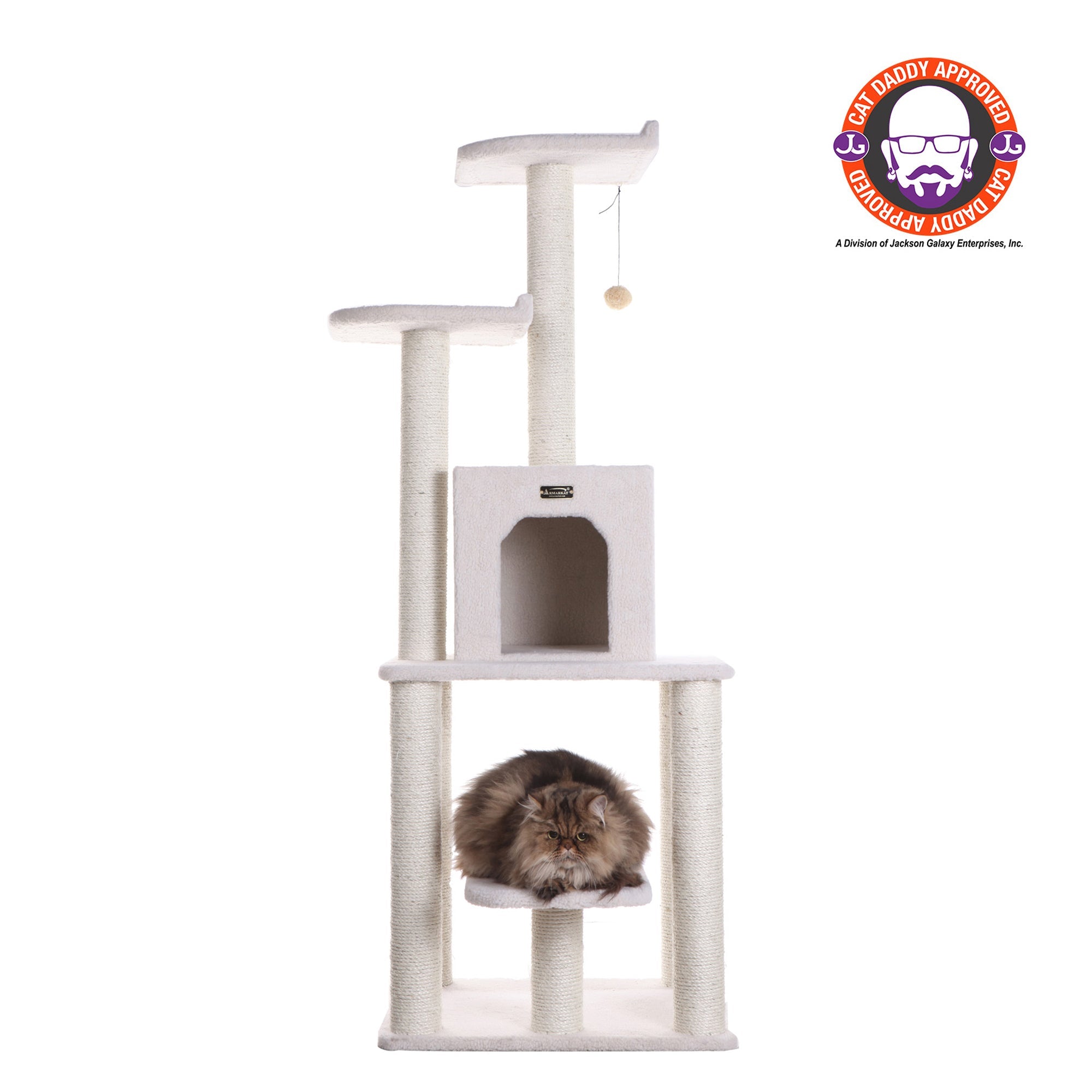 Armarkat B6203 Classic Cat Tree, Jackson Galaxy Approved, Five Levels With Condo and Two Perches