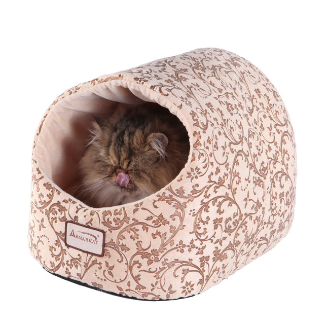 Armarkat Winter Soft Cat Bed C11HYH/MH Warm Cave Cat Bed For Cats & Small Dogs