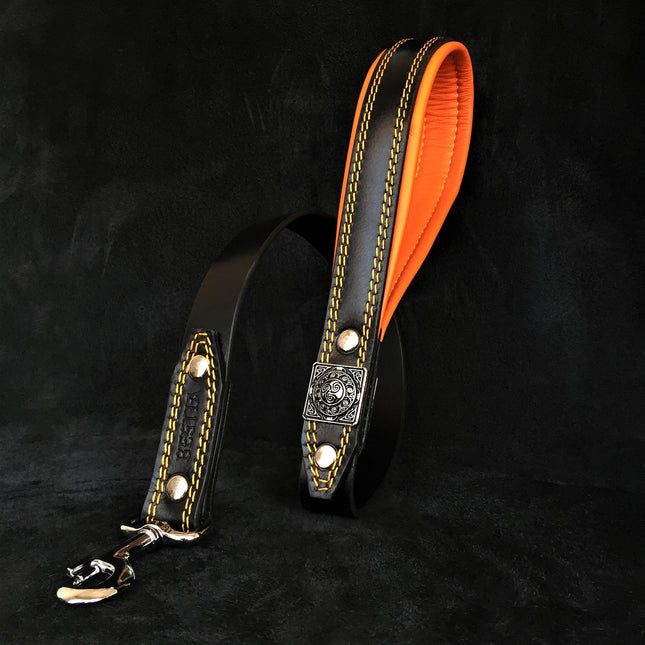 The "Eros" Black & Orange leash