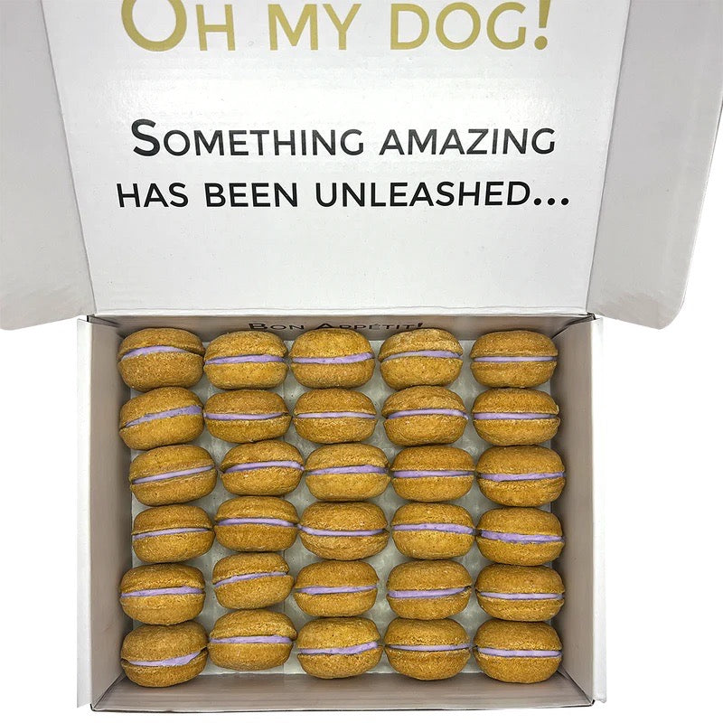 40 Count Dog Macaron Treats Gift Box