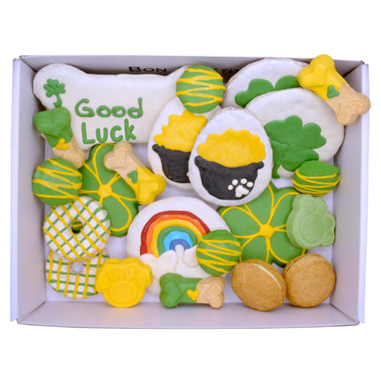 Good Luck Themed Dog Treats Gift Box