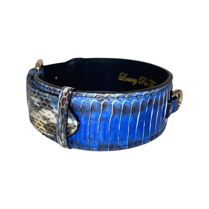 Stunning Multi-Blue Tone Snake Classic Collar