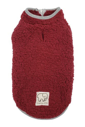 HD Half-Zip Sherpa Fleece - Cranberry