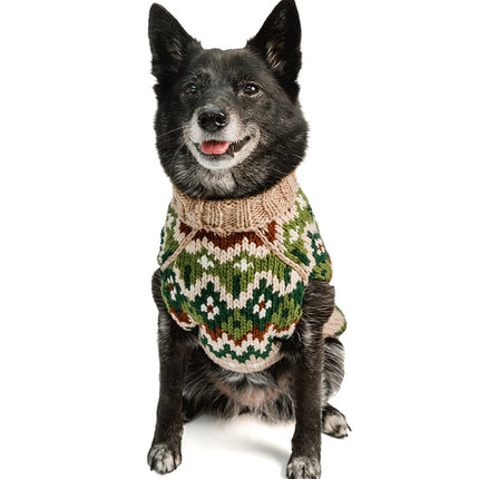 Ragg Wool Fairisle Wool Dog Sweater