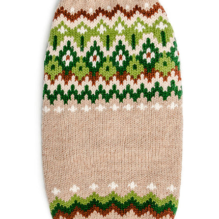 Ragg Wool Fairisle Wool Dog Sweater