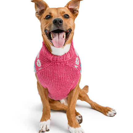 Rose Alpaca Fairisle Dog Sweater