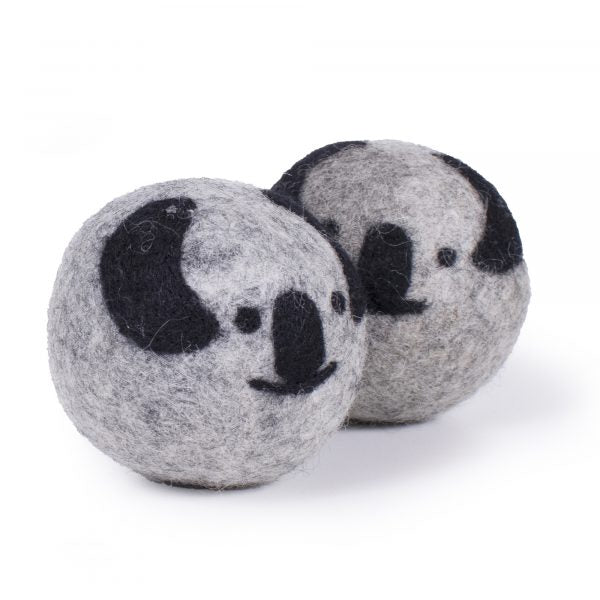 animal face wool ball toy (2pk) Koala