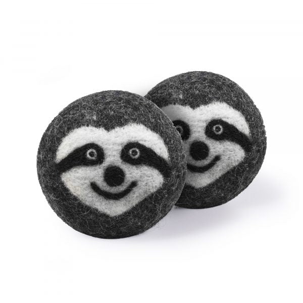 animal face wool ball toy (2pk) Sloth