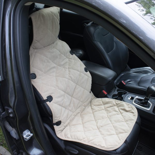 microfiber front seat protector Tan