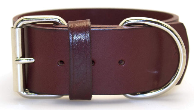 2" Latigo 1-Ply Leather Collars