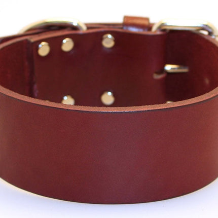 2" Latigo 1-Ply Leather Collars