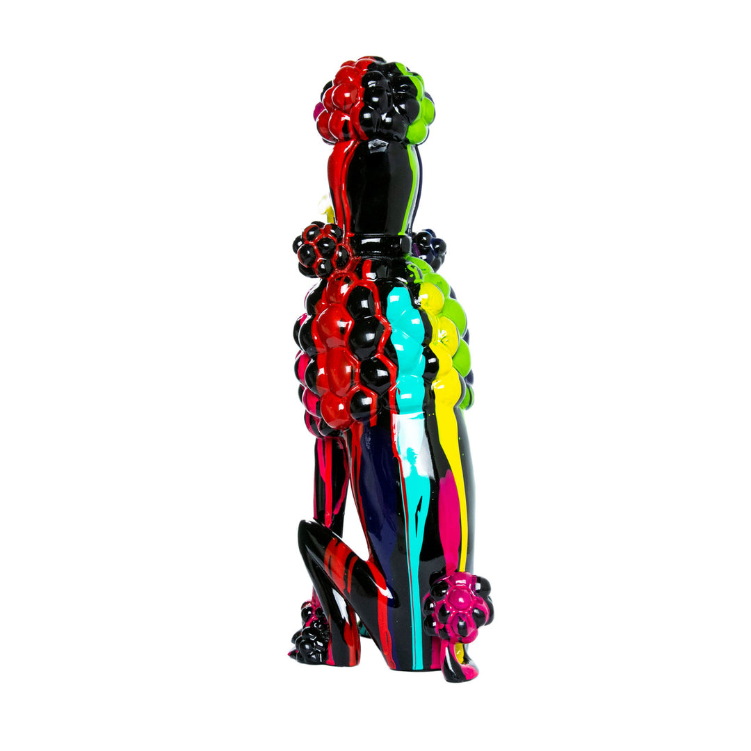 Black Expressionist Poodle 18" tall