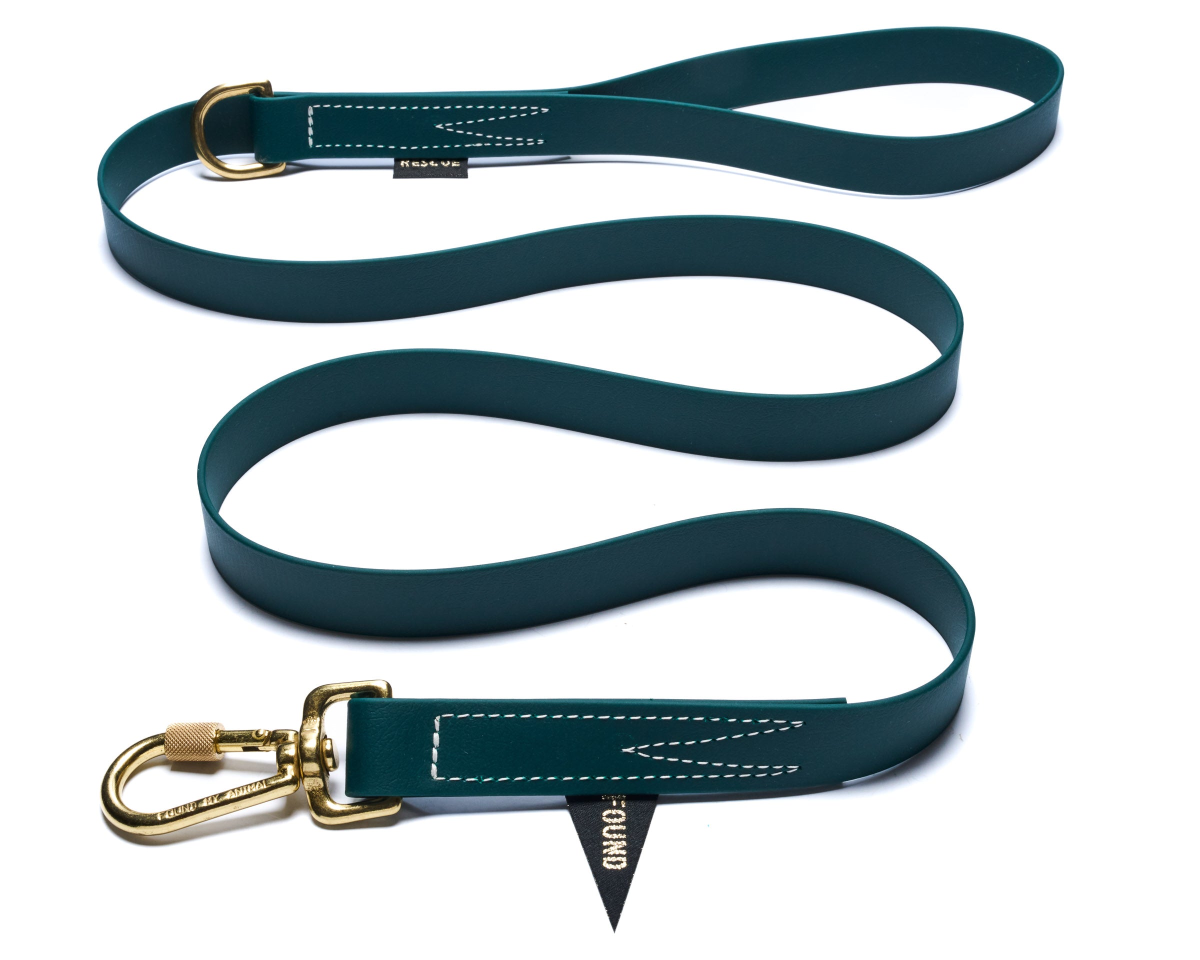 Water Resistant Standard 5ft Leash, Hunter Green | Found My Animal