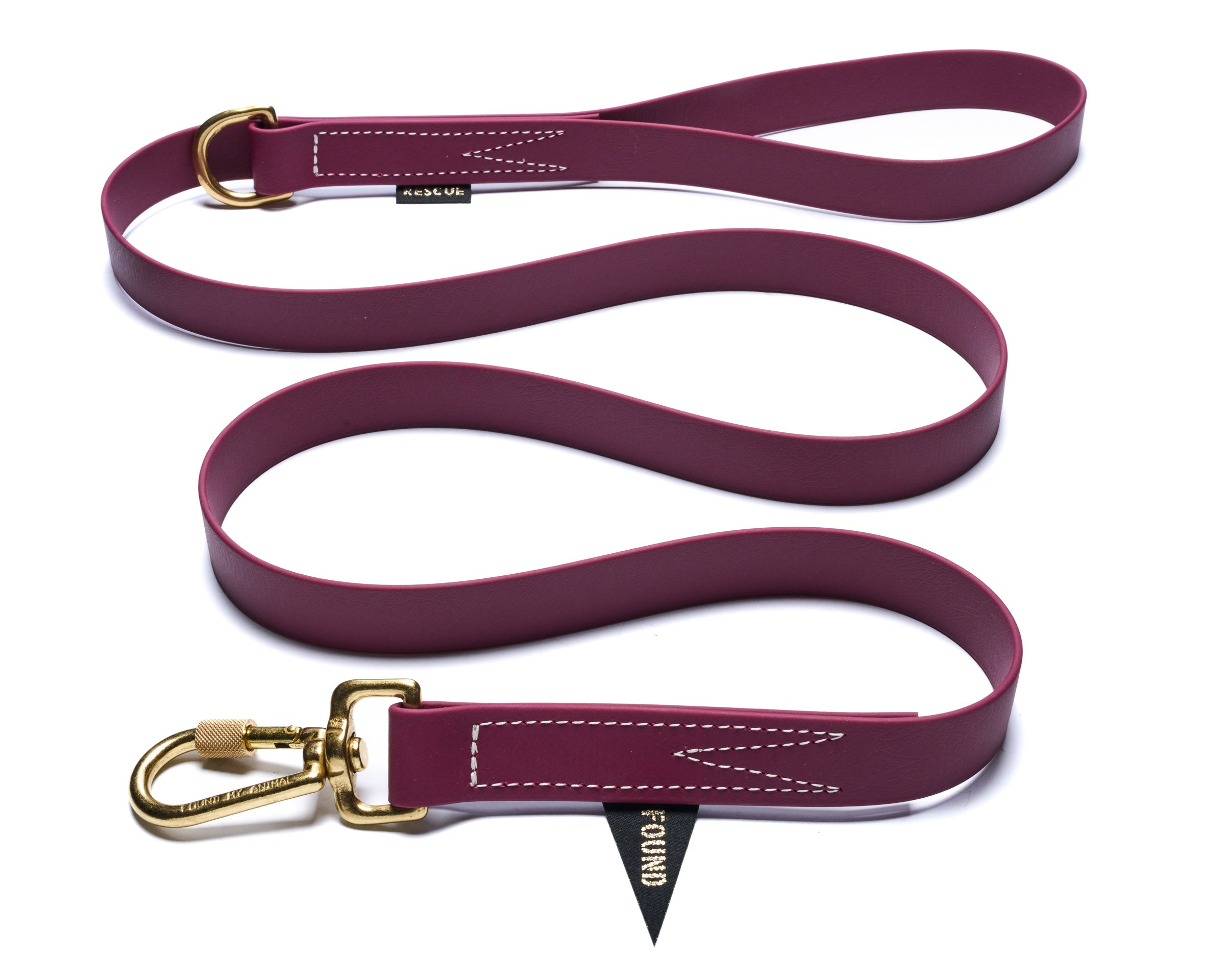 Water Resistant Standard 5ft Leash, Berry | Found My Animal