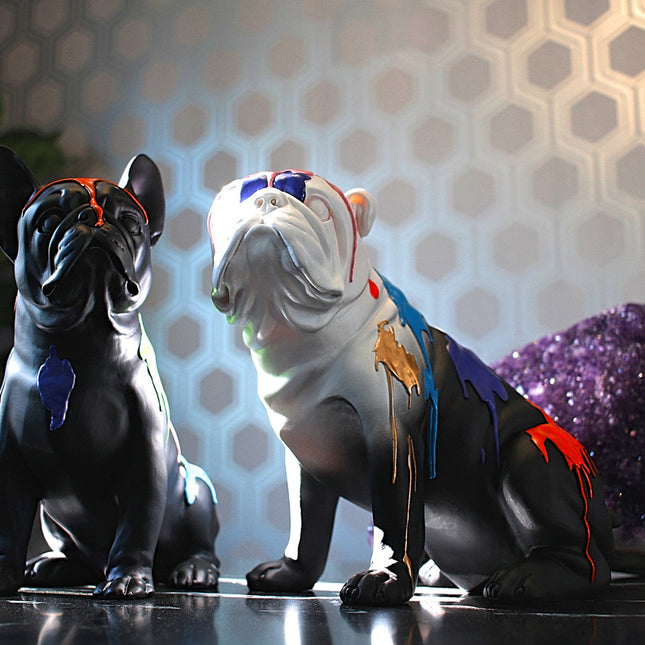 Sitting Vivid French Bulldog - 11" tall