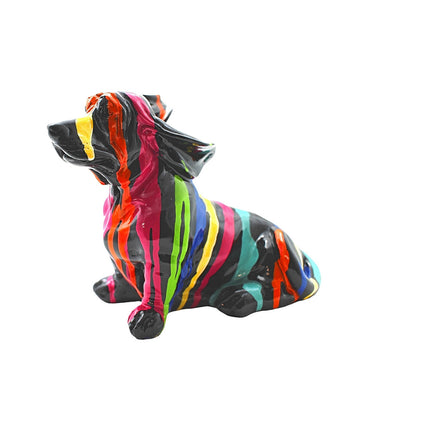 Sitting Graffiti Windy Puppy - 6" tall