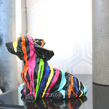 Sitting Graffiti Windy Puppy - 6" tall