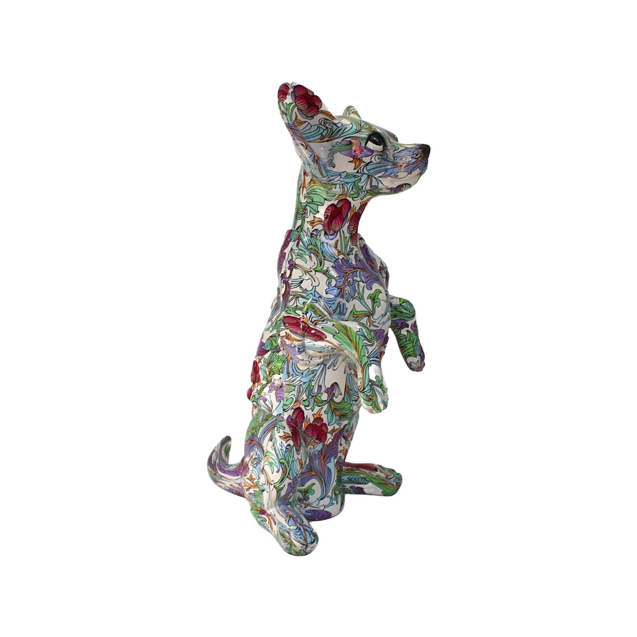 Retro Flower Standing Chihuahua - 11.5