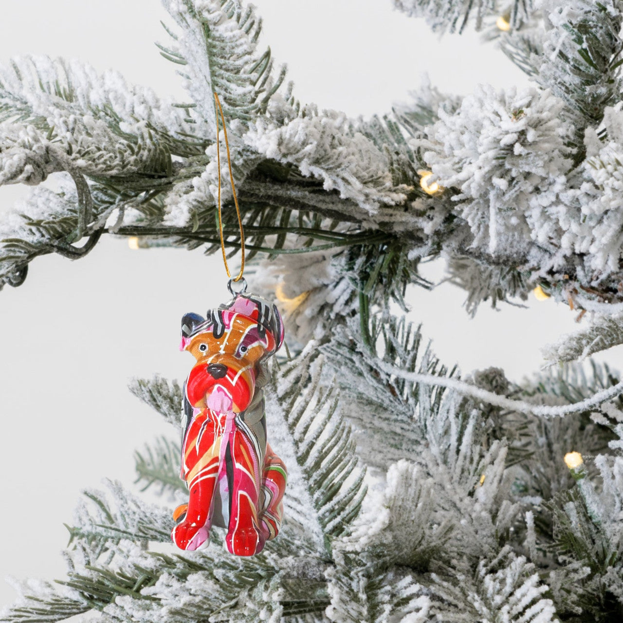 Miniature Schnauzer Holiday Dog Ornament