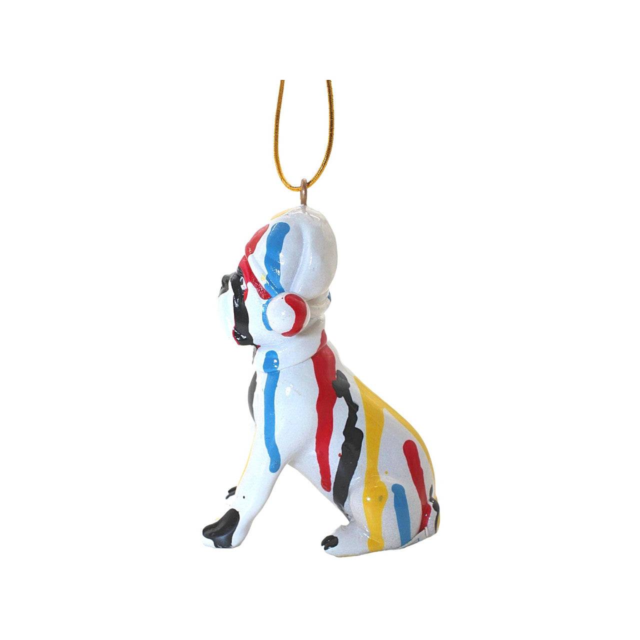 Bulldog Holiday Dog Ornament