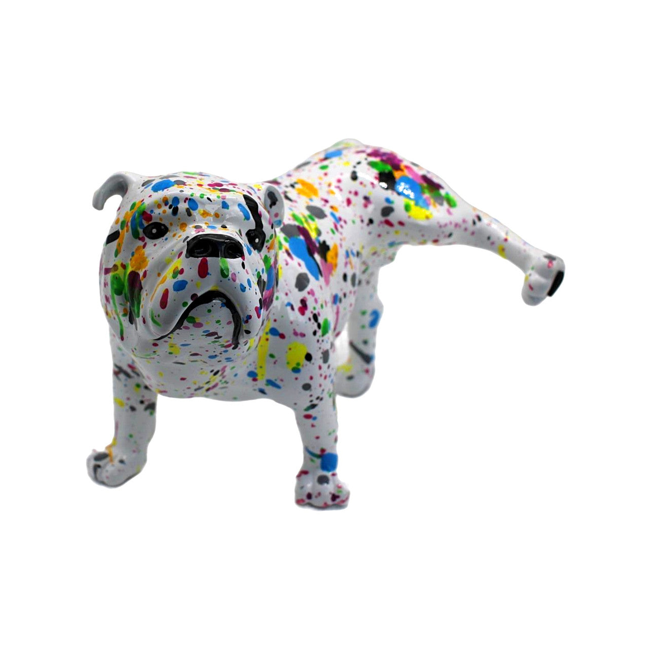 Splatter French Bulldog with Leg Up - 10