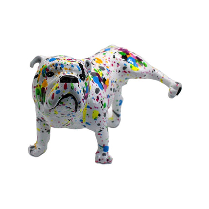 Splatter French Bulldog with Leg Up - 10" long