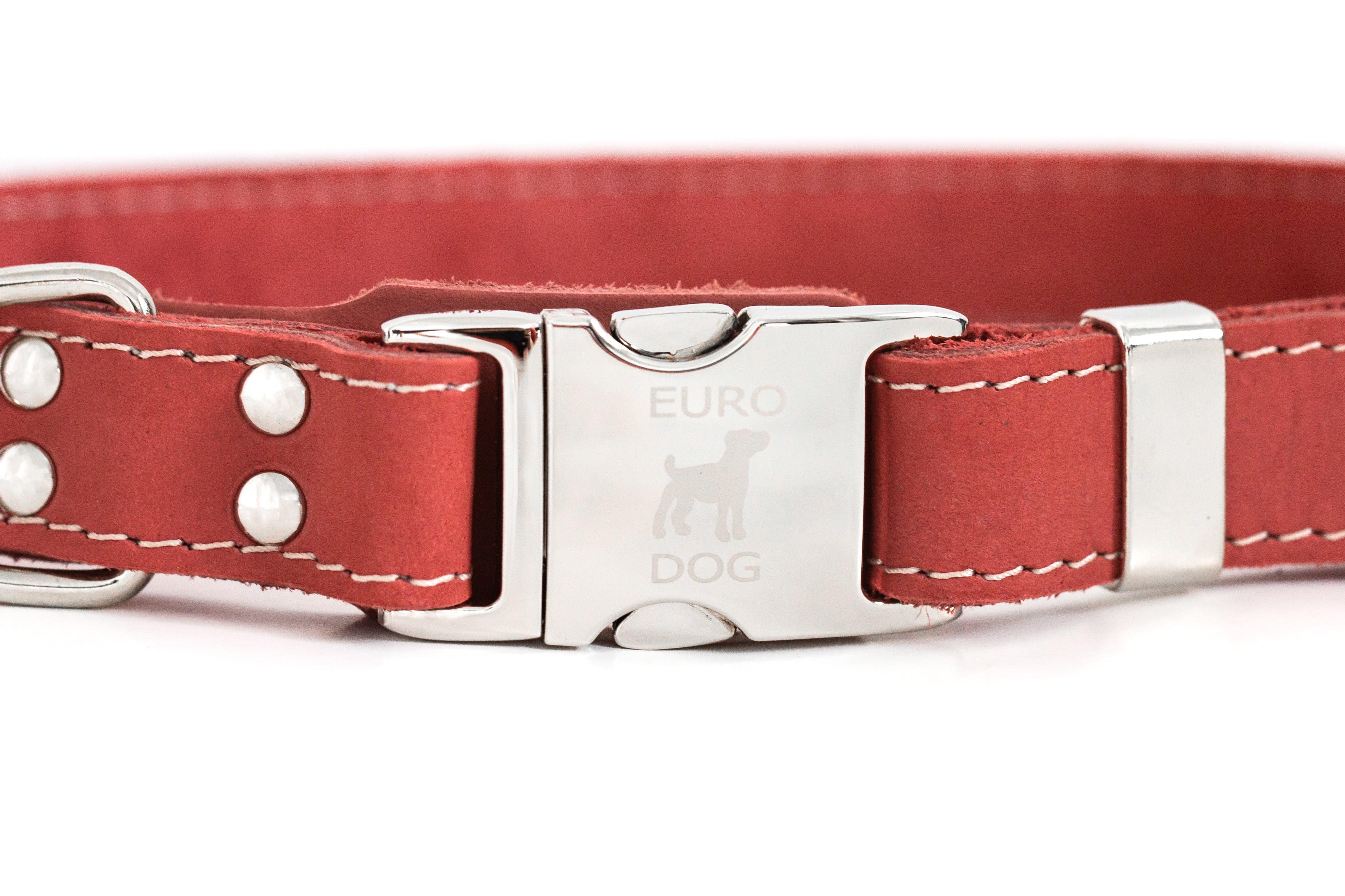 Bestseller Quick-Release Coral Reef Leather Dog Collar with Metal Buckle XS 5 8