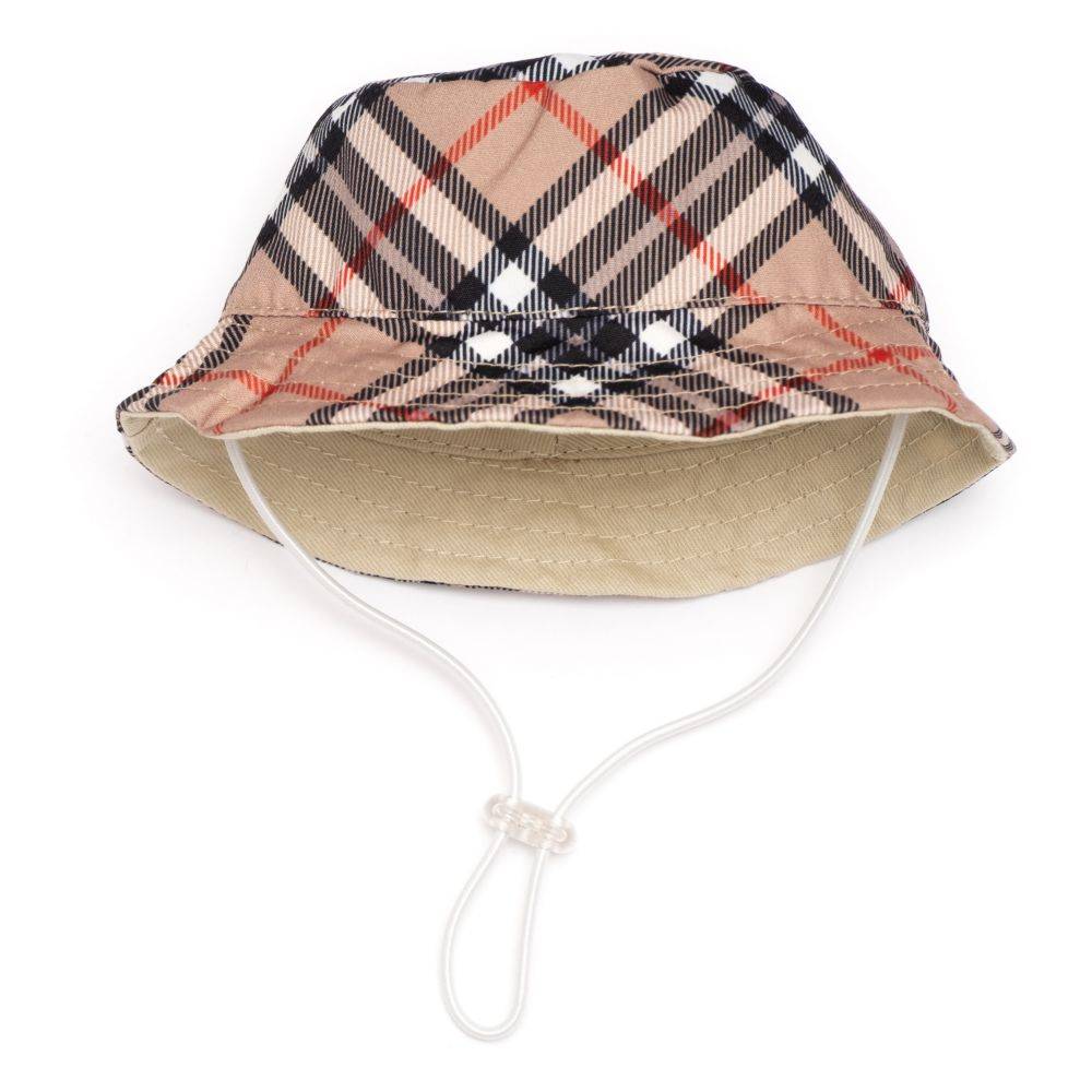 Tan Plaid Bucket Hat Default Title