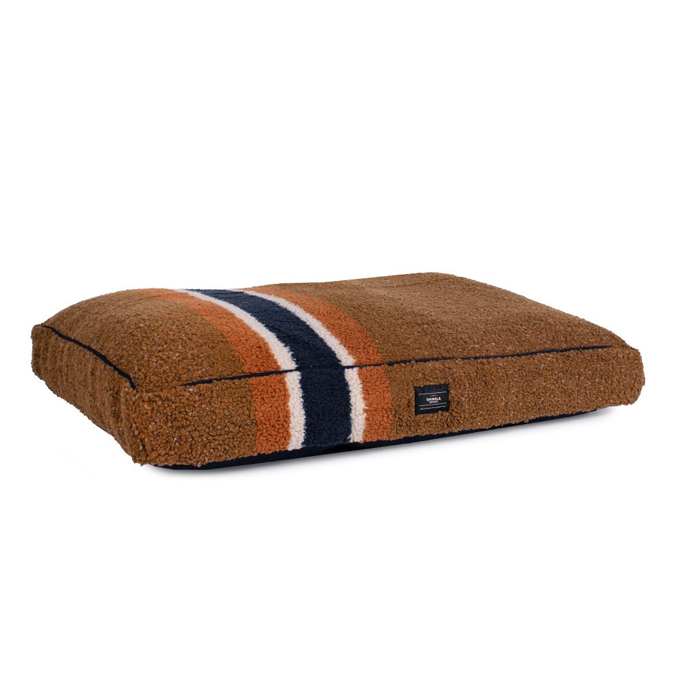 shinola pet napper pillow bed in brown