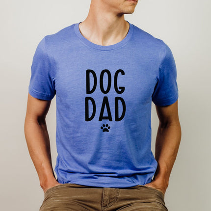 Dog Dad with Paw Print Men's T-Shirt