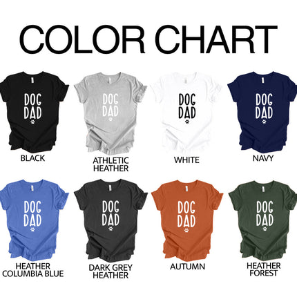 Dog Dad with Paw Print Men's T-Shirt