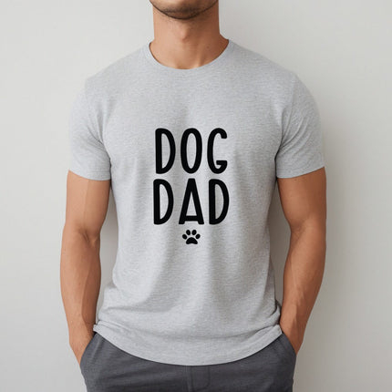 Dog Dad with Paw Print Men's T-Shirt