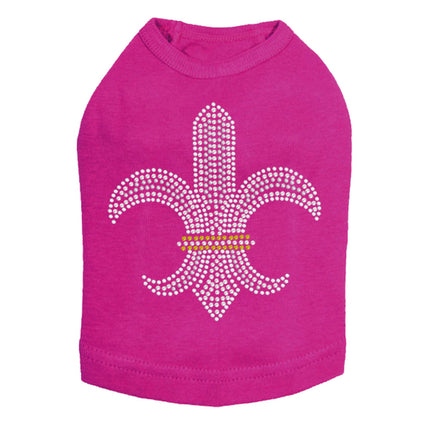 Fleur de Lis (Rhinestones & Nailheads) - Dog Tank