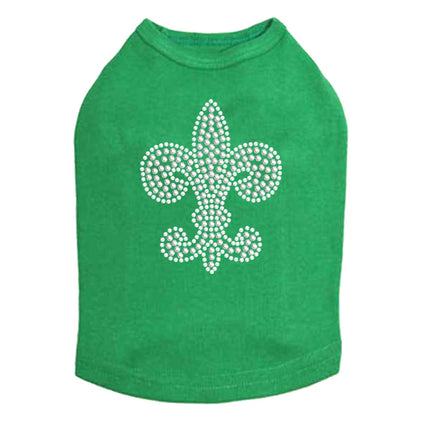 Fleur de Lis (Rhinestone & Rhinestuds) - Dog Tank