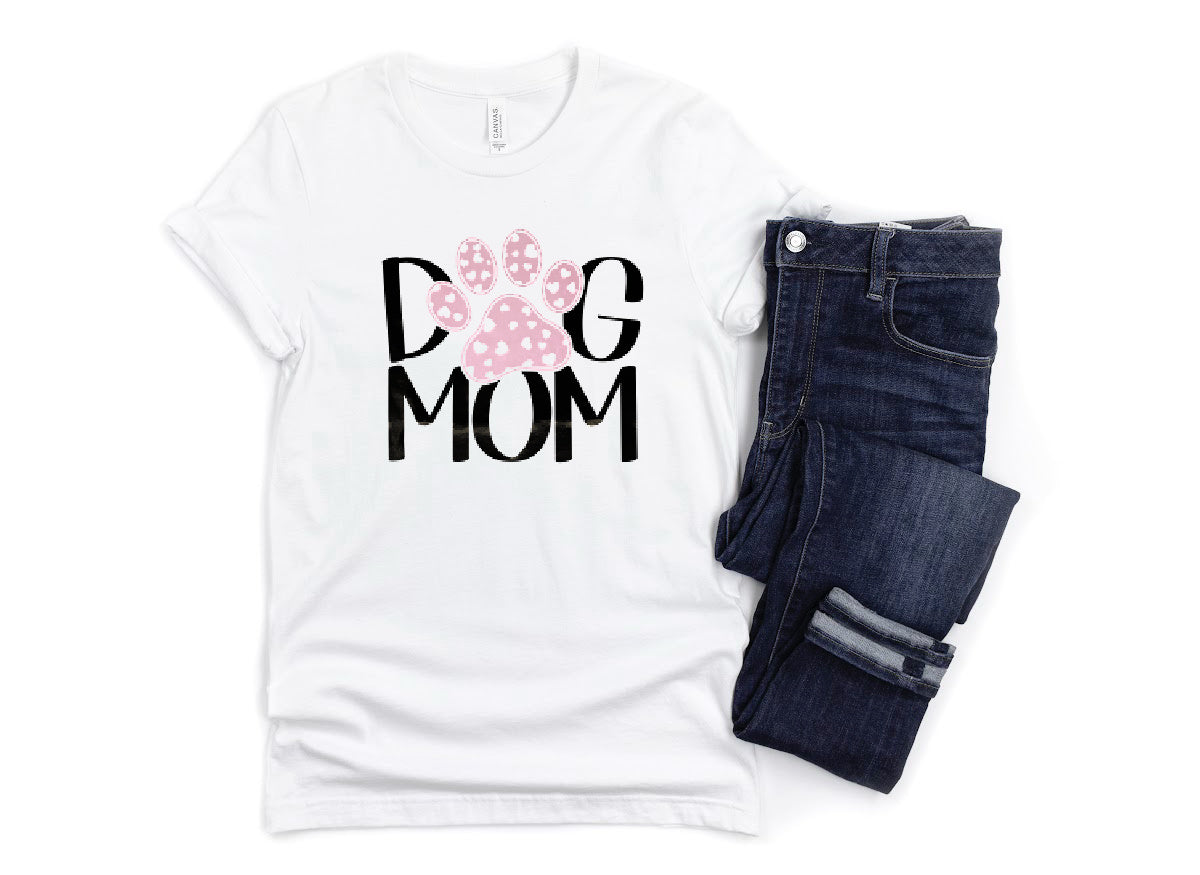 Cute Dog Mom T-Shirt WHITE