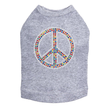 Peace Sign (Multicolor) - Dog Tank