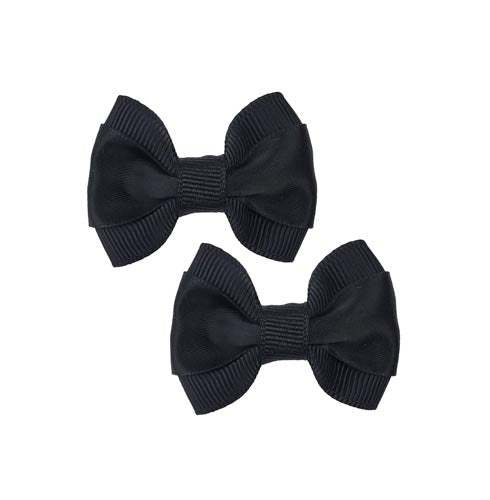 Formal Black Hair Bows - 2 bows per card